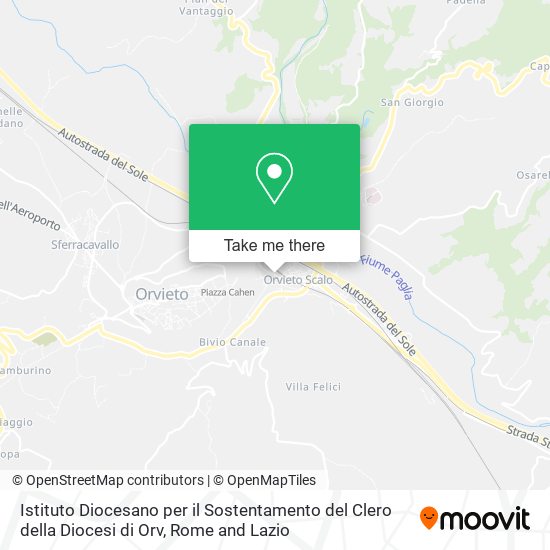 Istituto Diocesano per il Sostentamento del Clero della Diocesi di Orv map