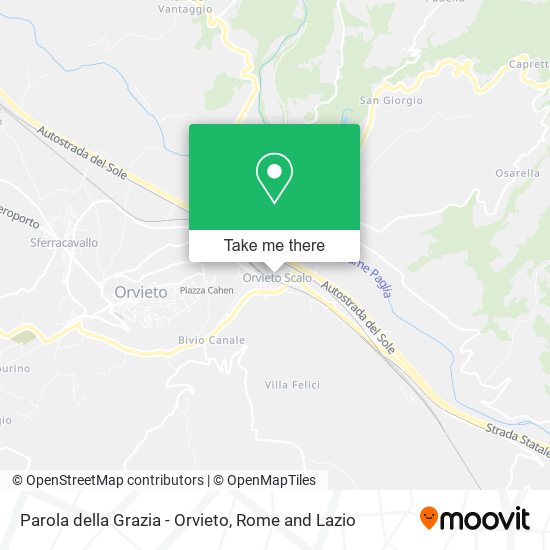 Parola della Grazia - Orvieto map