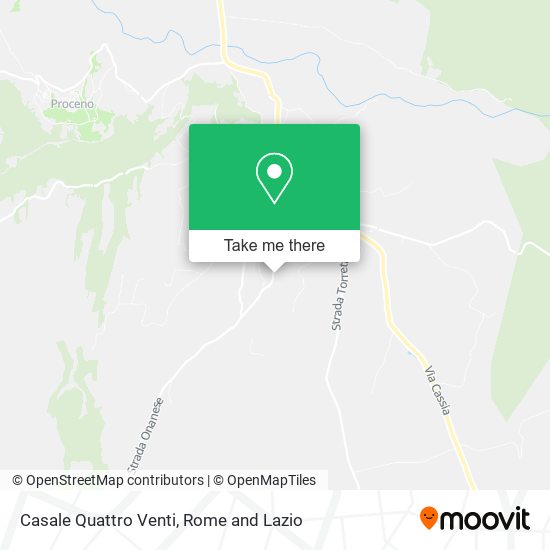 Casale Quattro Venti map