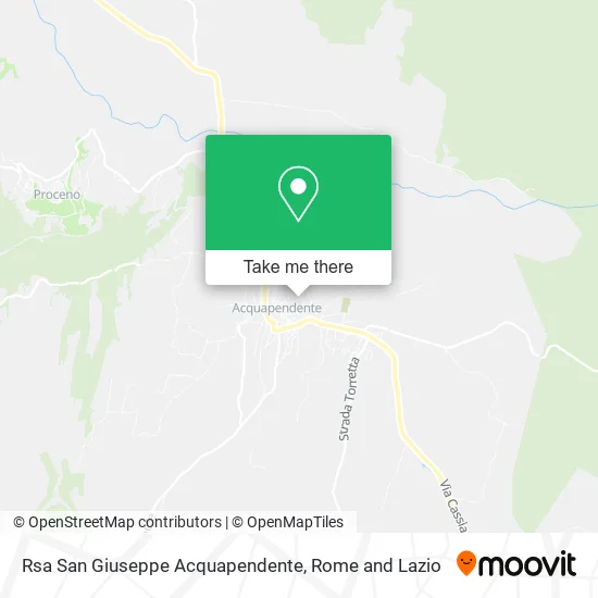 San Giuseppe Nursing Home Acquapendente map