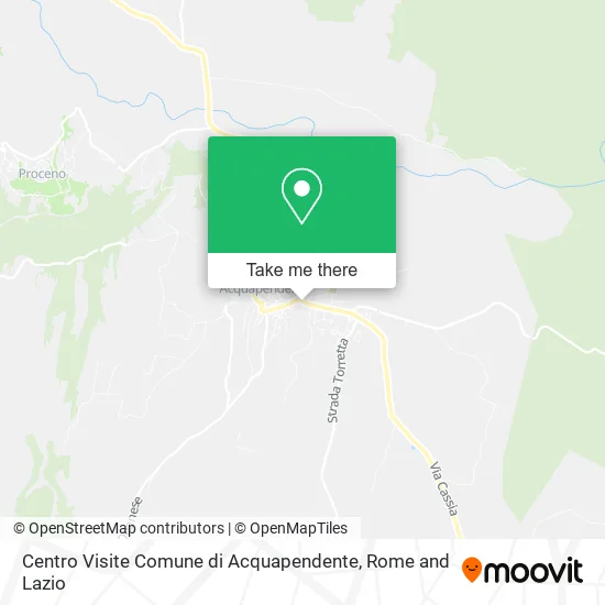 Visitor Center Municipality of Acquapendente map