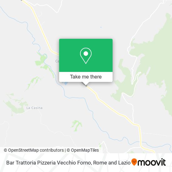 Bar Trattoria Pizzeria Vecchio Forno map