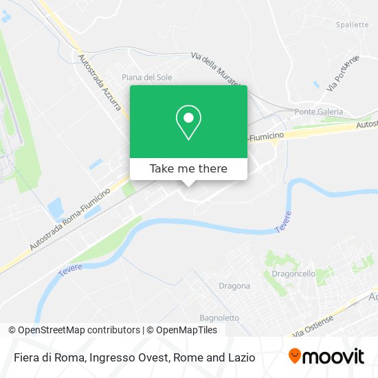 Fiera di Roma, Ingresso Ovest map