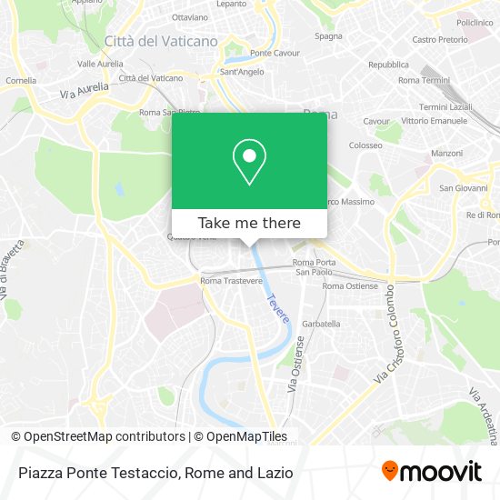 Piazza Ponte Testaccio map