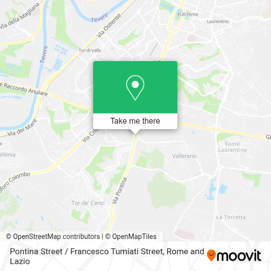 Pontina Street / Francesco Tumiati Street map