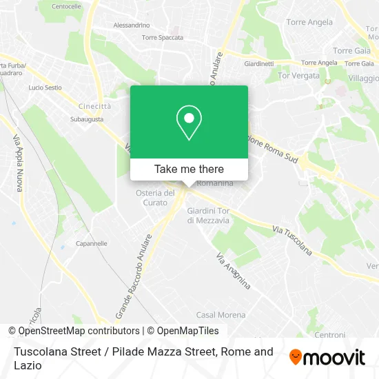 Tuscolana Street / Pilade Mazza Street map