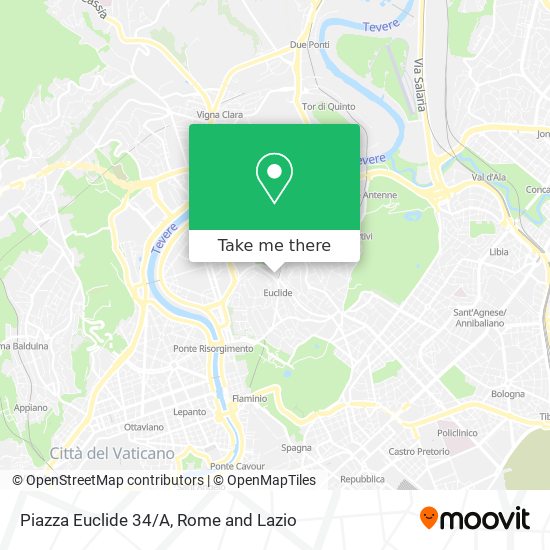 Piazza Euclide 34/A map