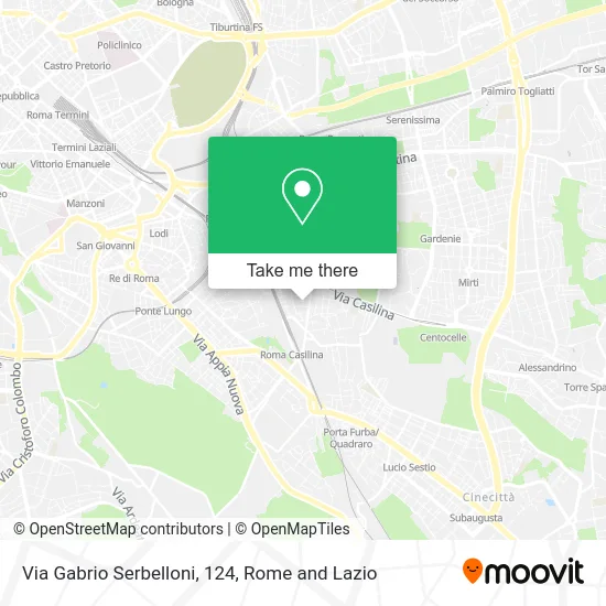 124 Gabrio Serbelloni Street map