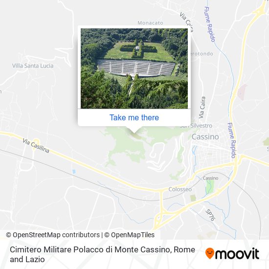 Cimitero Militare Polacco di Monte Cassino map