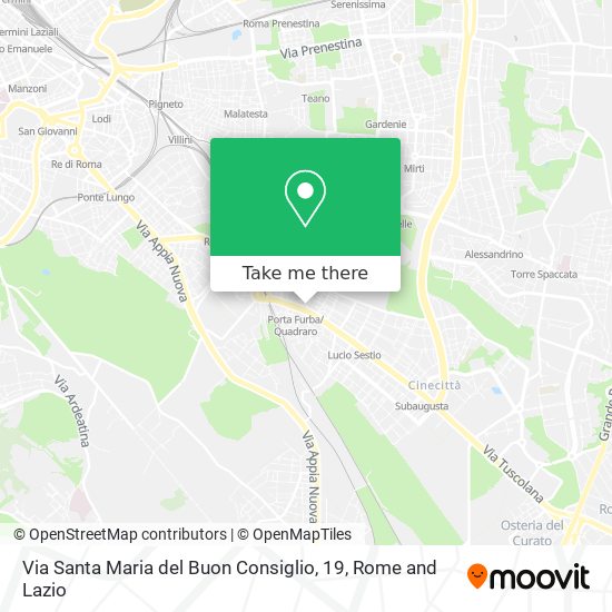 Via Santa Maria del Buon Consiglio, 19 map