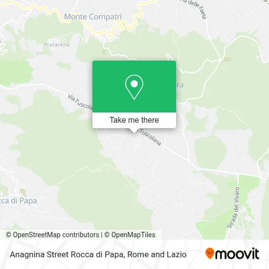 Anagnina Street Rocca di Papa map