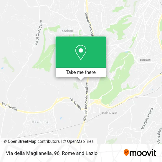 Maglianella Street, 96 map
