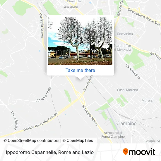 Capannelle Hippodrome map