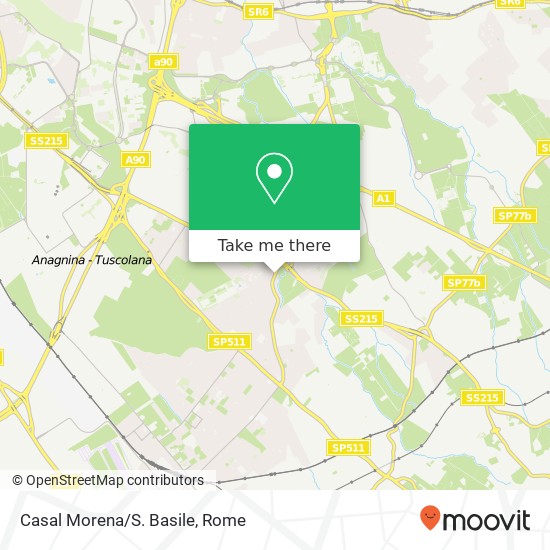 Casal Morena/S. Basile map