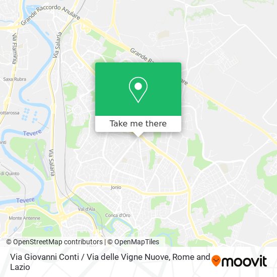 Via Giovanni Conti / Via delle Vigne Nuove map
