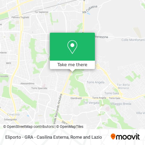 Eliporto - GRA - Casilina Esterna map