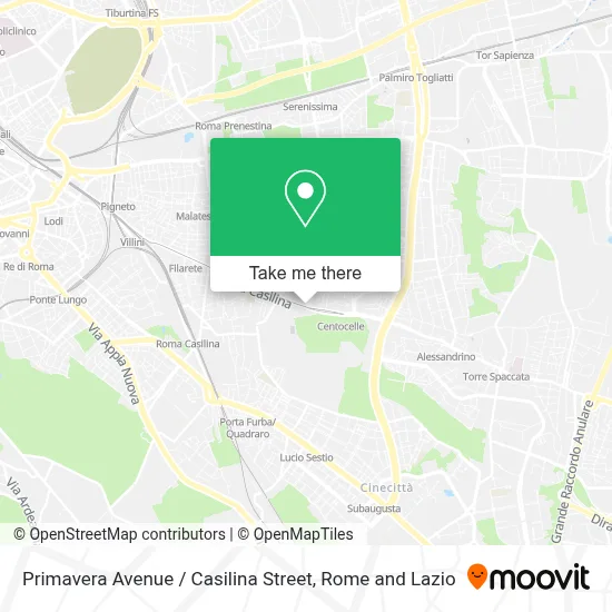 Primavera Avenue / Casilina Street map