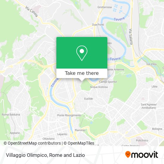 Villaggio Olimpico map