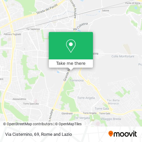 Via Cisternino, 69 map