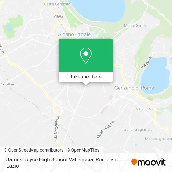 James Joyce High School Vallericcia map