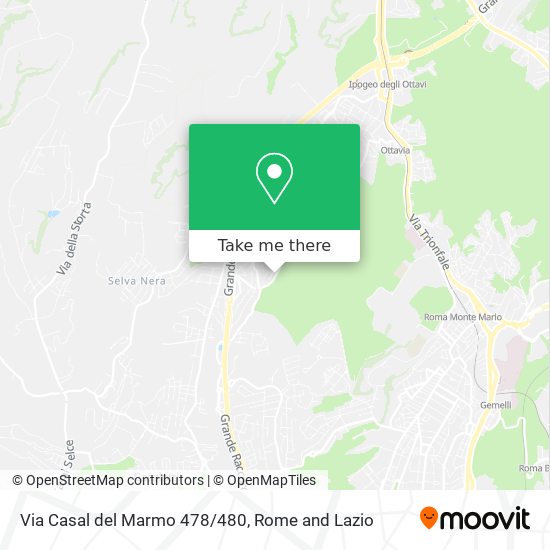 Via Casal del Marmo 478/480 map