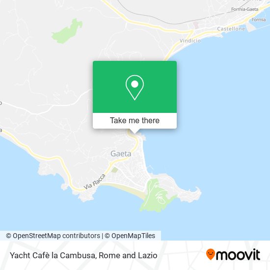Yacht Cafè la Cambusa map