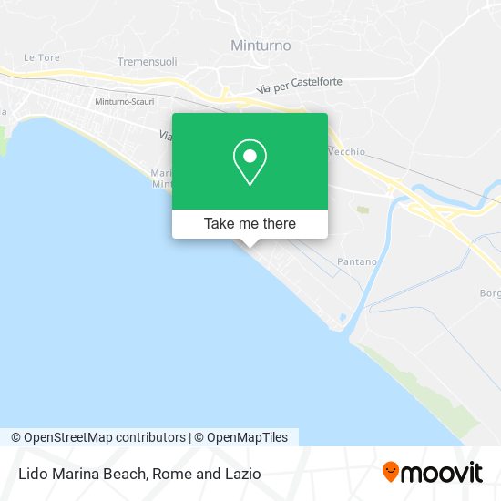 Lido Marina Beach map