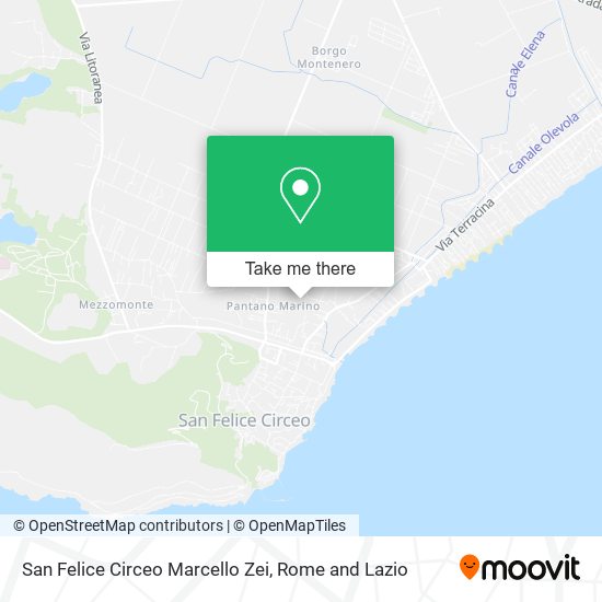 San Felice Circeo Marcello Zei map