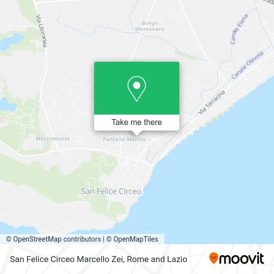 San Felice Circeo Marcello Zei map