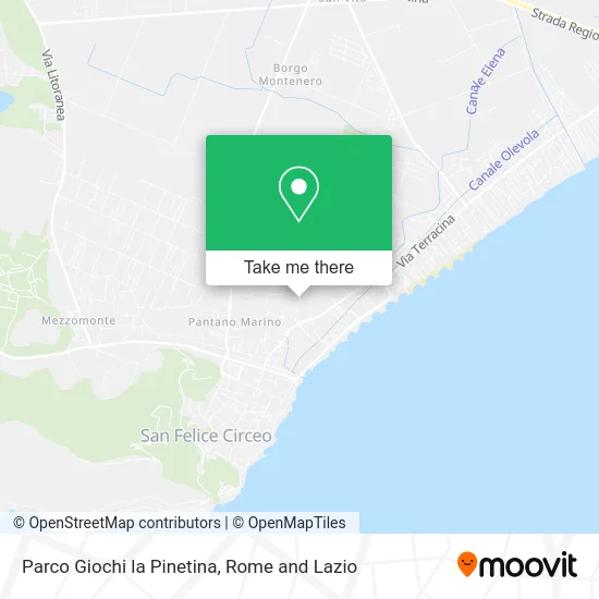 Parco Giochi la Pinetina map