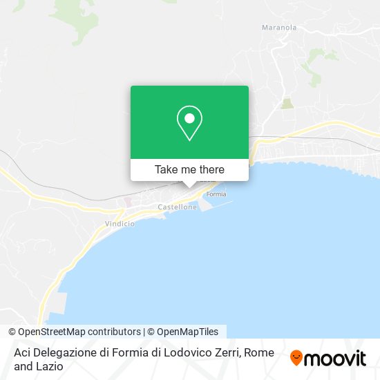 Aci Delegazione di Formia di Lodovico Zerri map