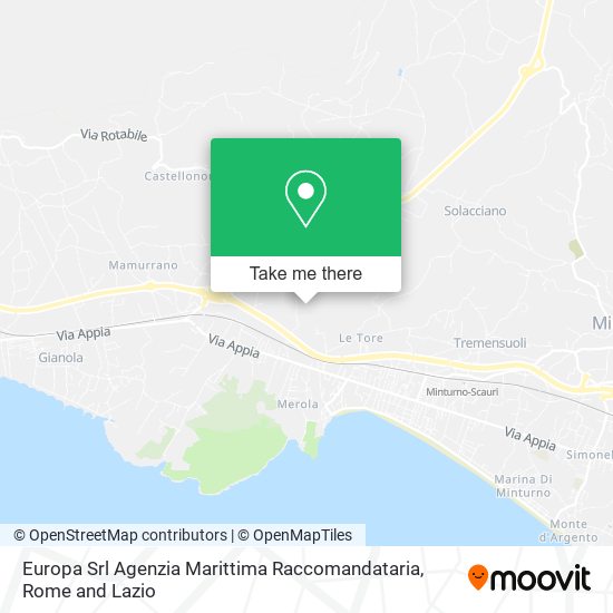 Europa Srl Agenzia Marittima Raccomandataria map