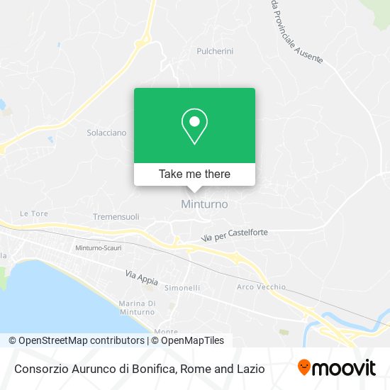 Consorzio Aurunco di Bonifica map