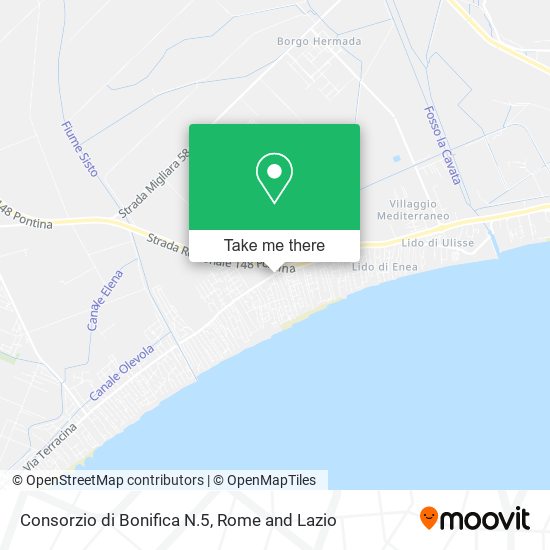 Consorzio di Bonifica N.5 map