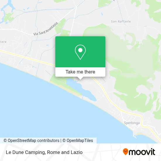 Le Dune Camping map