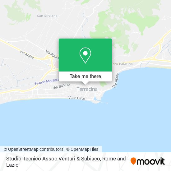 Studio Tecnico Assoc.Venturi & Subiaco map