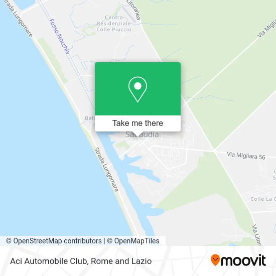 ACI Automobile Club map