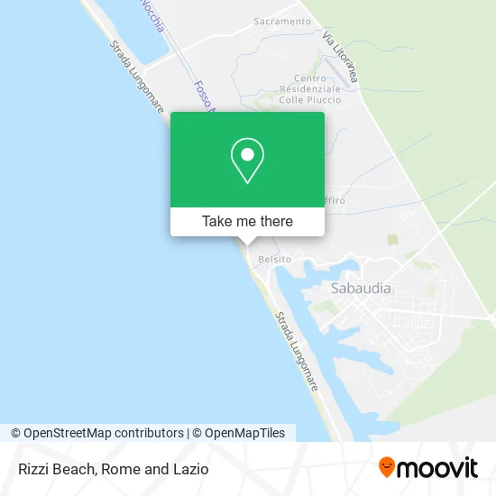 Rizzi Beach map