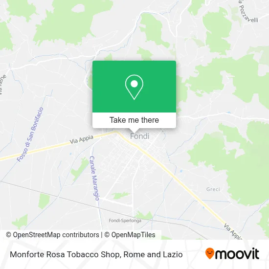 Monforte Rosa Tobacco Shop map