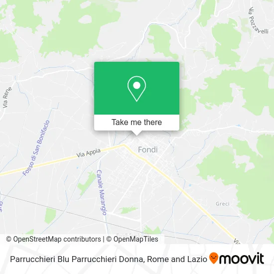 Blue Hairdressers Women's Hairdressers map