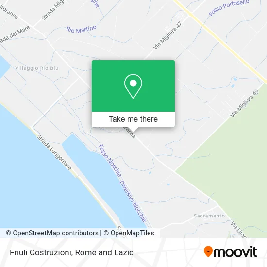 Friuli Constructions map