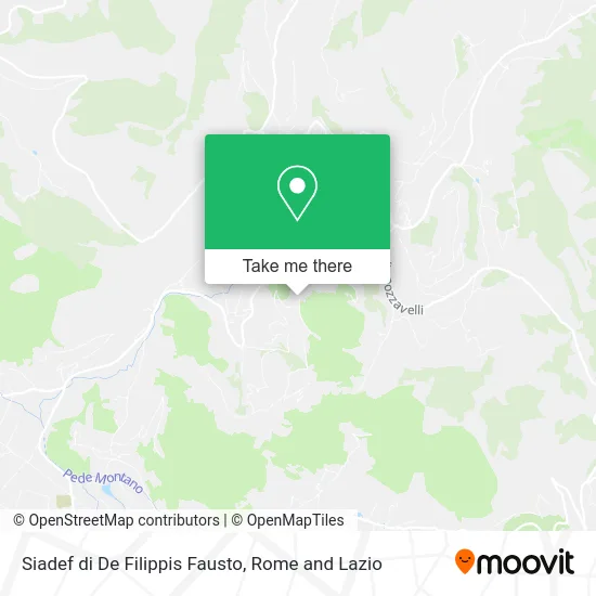 Siadef of Fausto De Filippis map