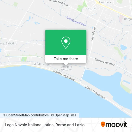 Italian Naval League Latina map