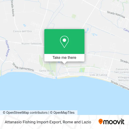 Attanasio Fishing Import-Export map