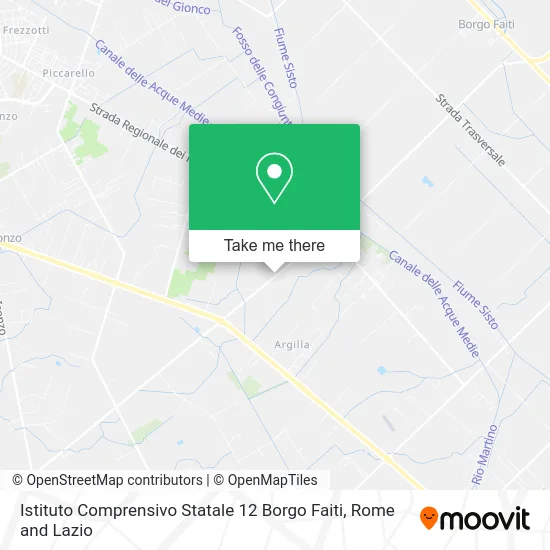 State Comprehensive Institute 12 Borgo Faiti map