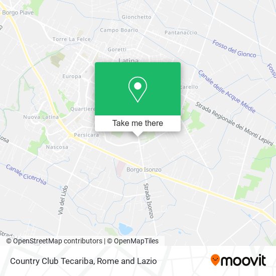 Country Club Tecariba map