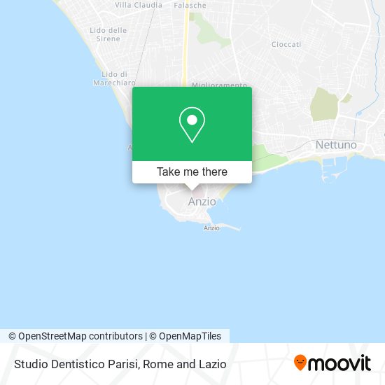 Studio Dentistico Parisi map
