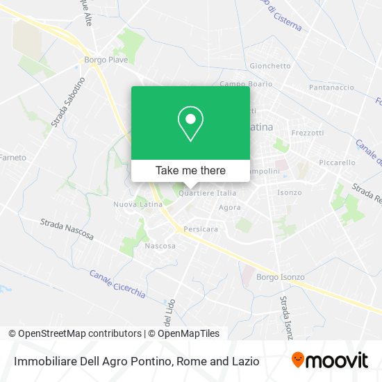Immobiliare Dell Agro Pontino map