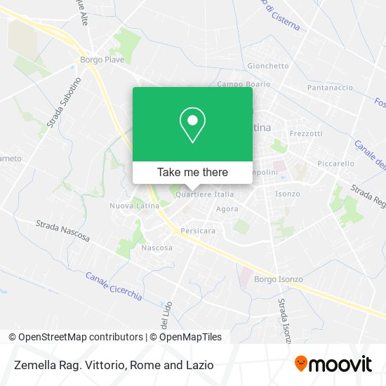 Zemella Rag. Vittorio map