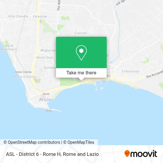 ASL - District 6 - Rome H map